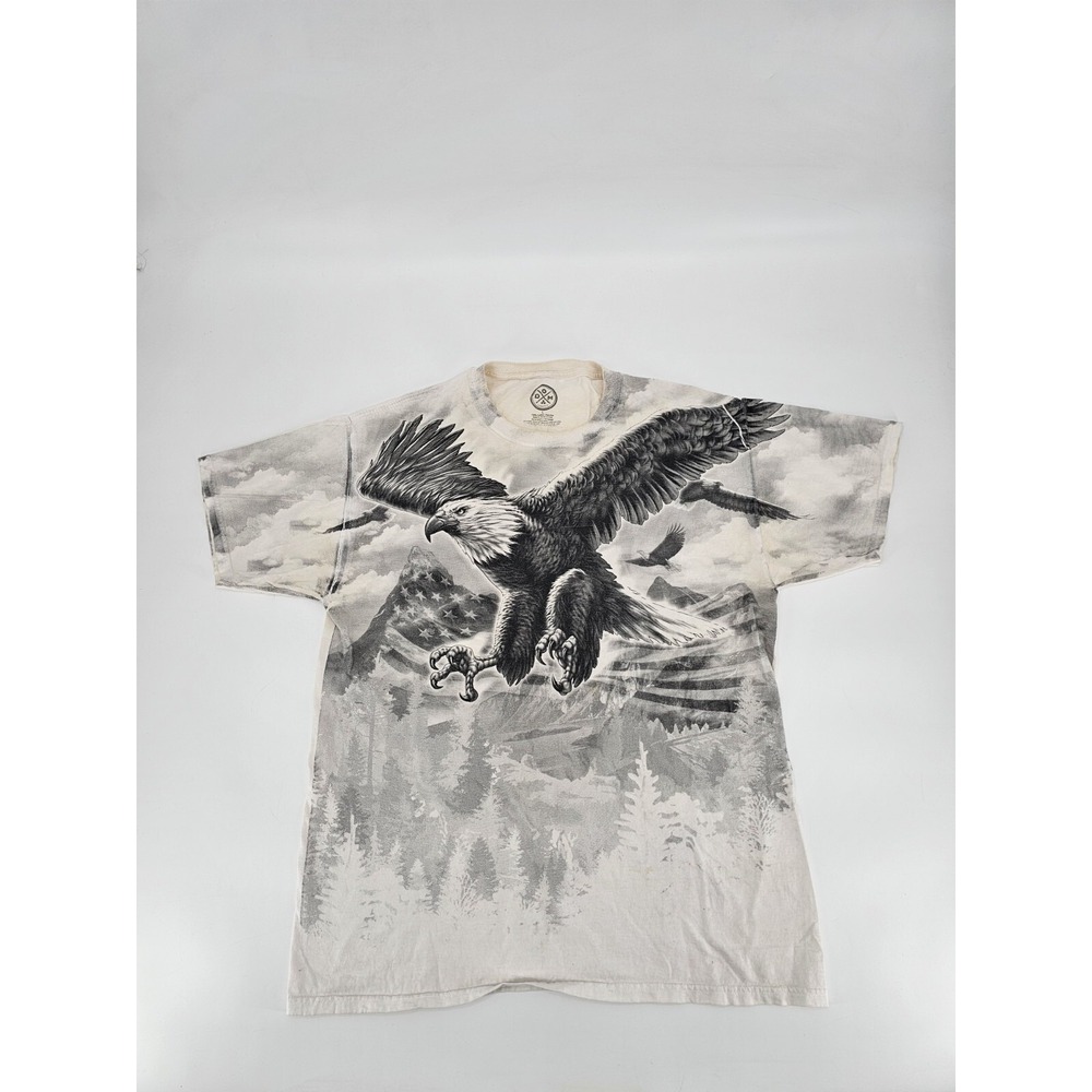 DOM It's‎ About the Art Bald Eagle America Graphic Short Sleeve T-shirt Men's L